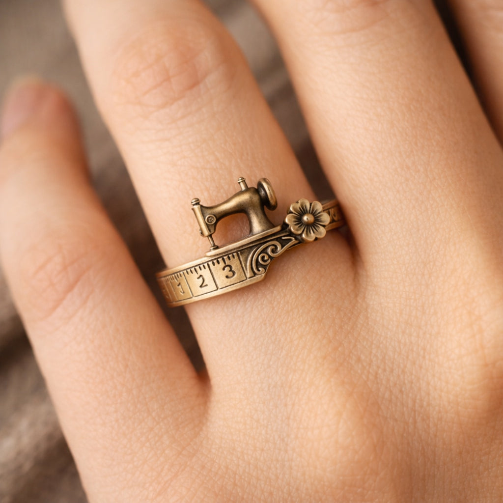 ππ2026 Mother's Day Gifts--Sewing Machine Bracelet & Ring Setπ§΅