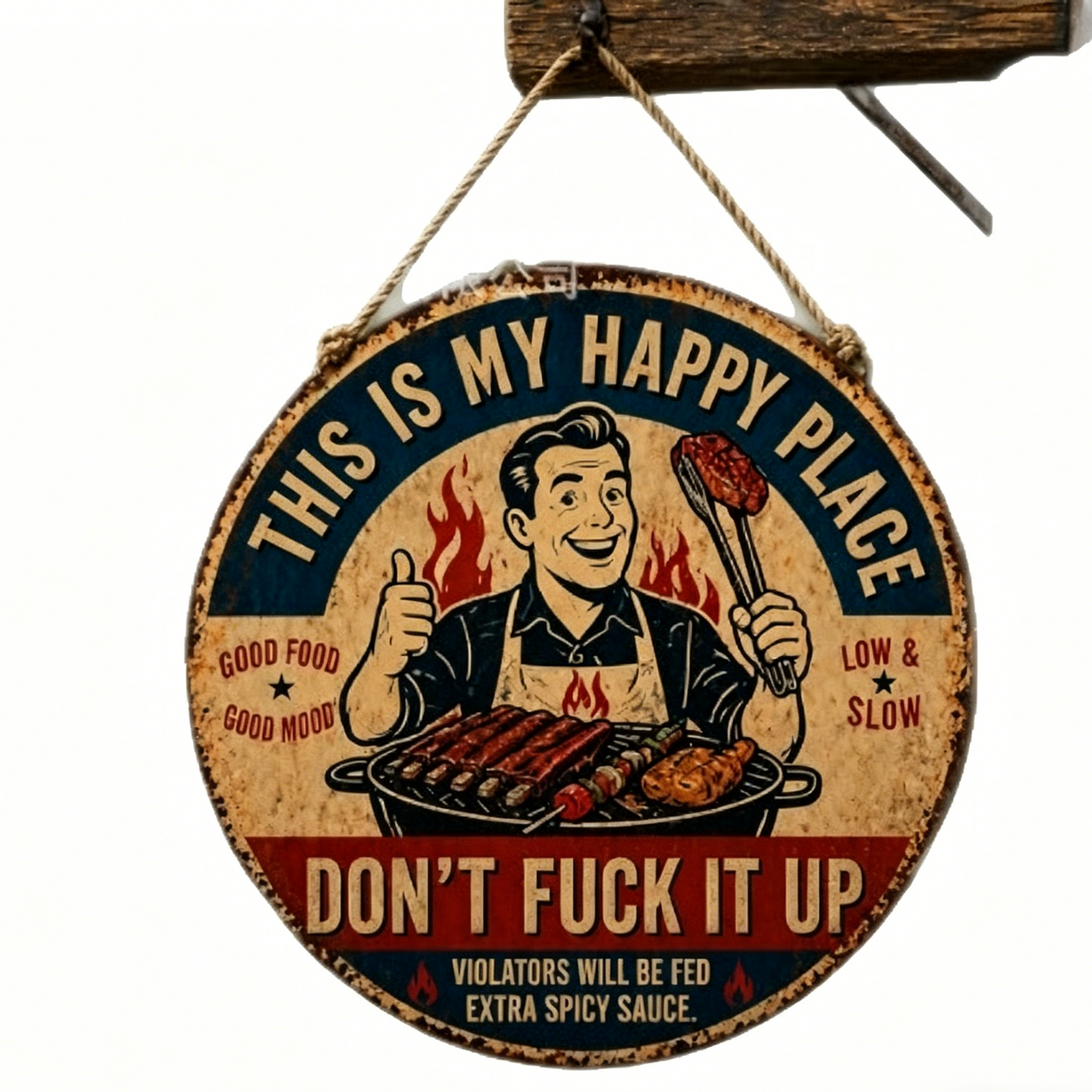 ๐ฟ๐"This Is My Happy Place" Garden Metal Sign