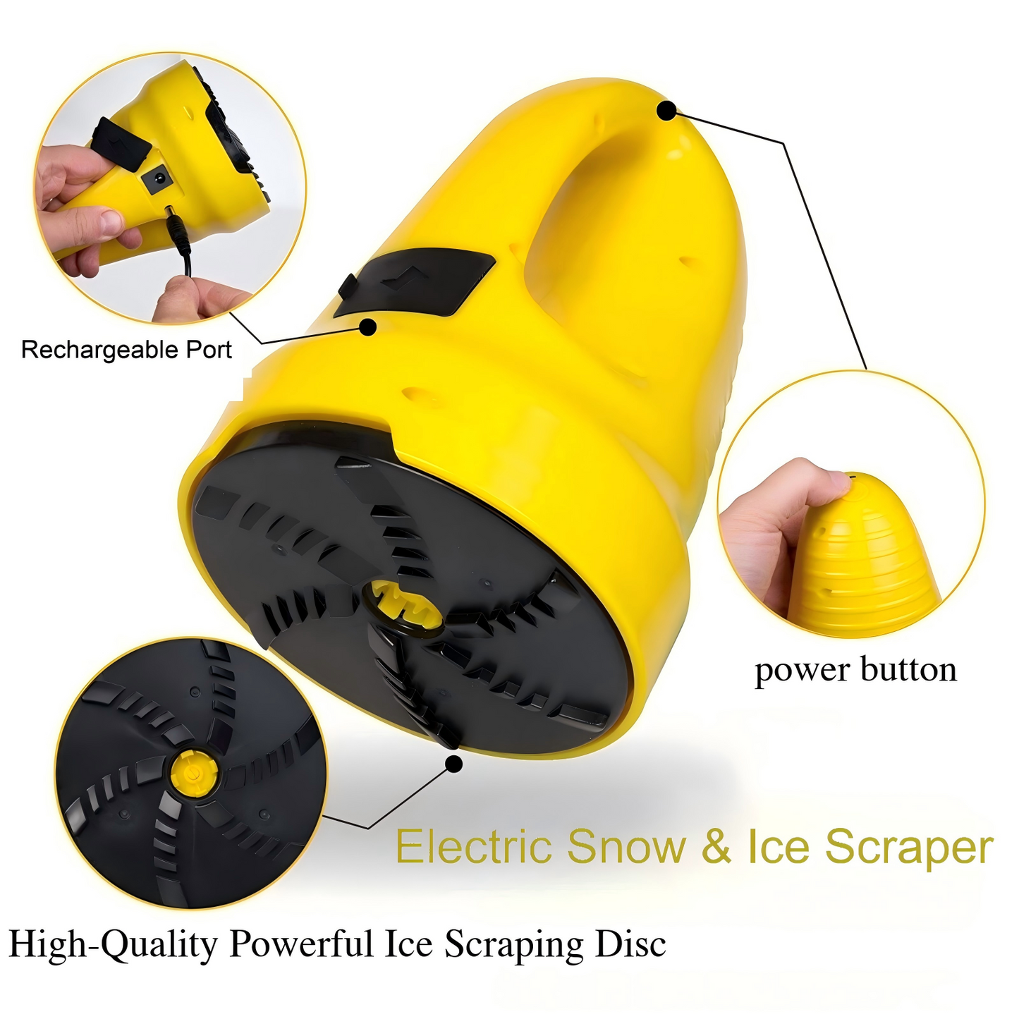 ❄️EDI 4 Cordless Electric Handheld Ice Scraper