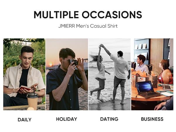 Mens Muscle Fit Dress Shirts Casual Button Down Shirt Short Sleeve Wrinkle-Free Shirts