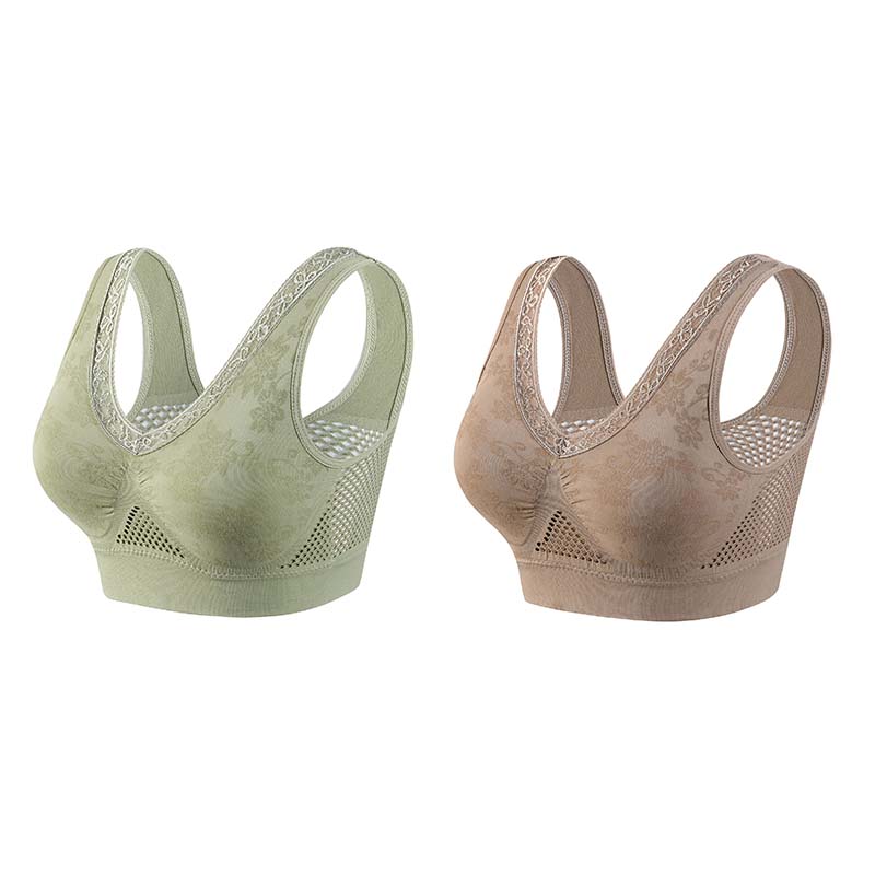 ๐ Last Day Special Price ! ๐ Buy One Get One Free ๐ ๐ธ Pure Cotton Buttonless Comfy Lifting Bra