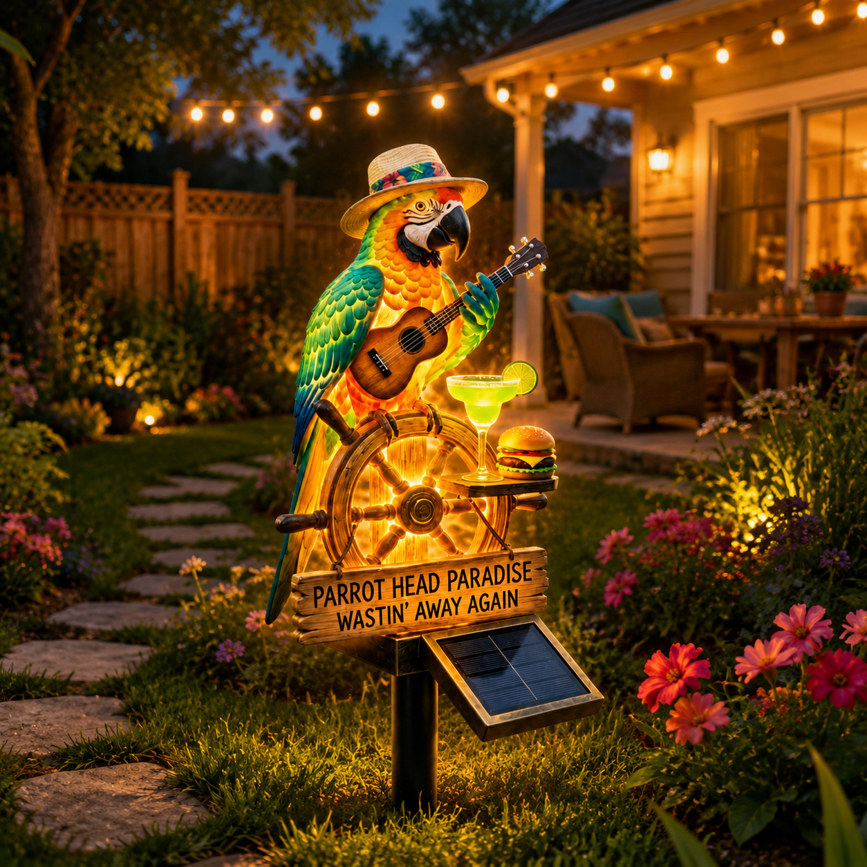đ´ Solar-Powered Parrot Garden Light â âWastin' Away Againâ