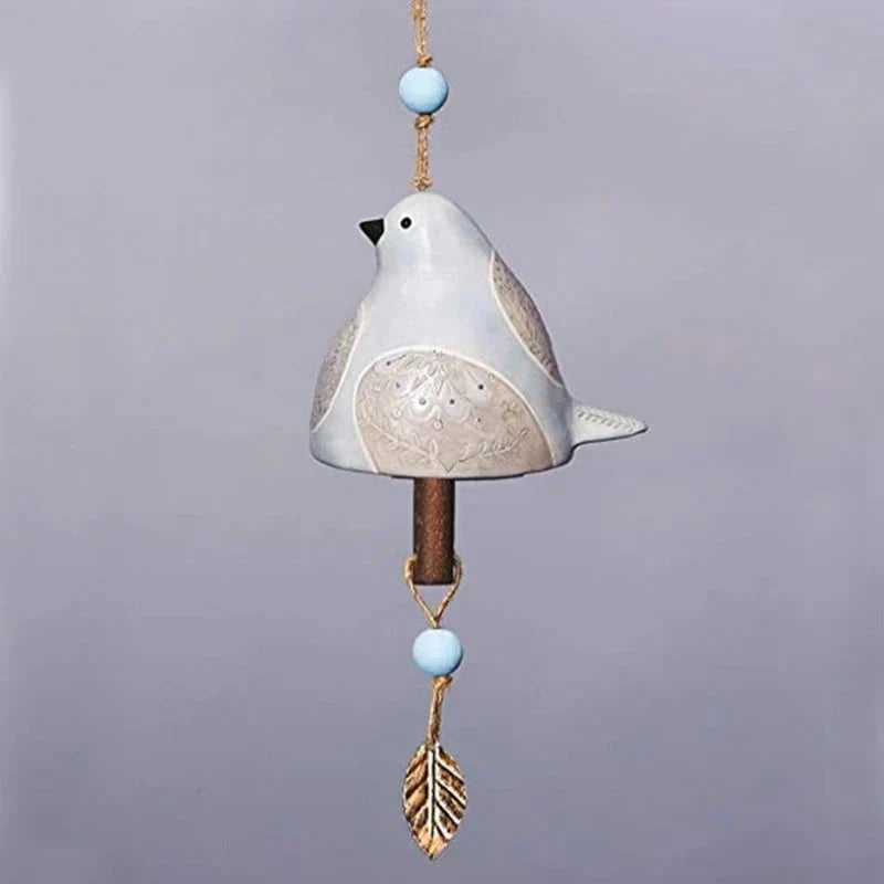 ๐ฆHand-Painted Ceramic Bird wind Chimes