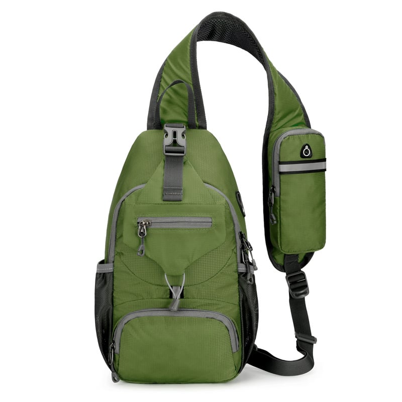 đ Packable Small Crossbody Sling Backpack with Side Pouch - ⨠Perfect for Hiking and Traveling