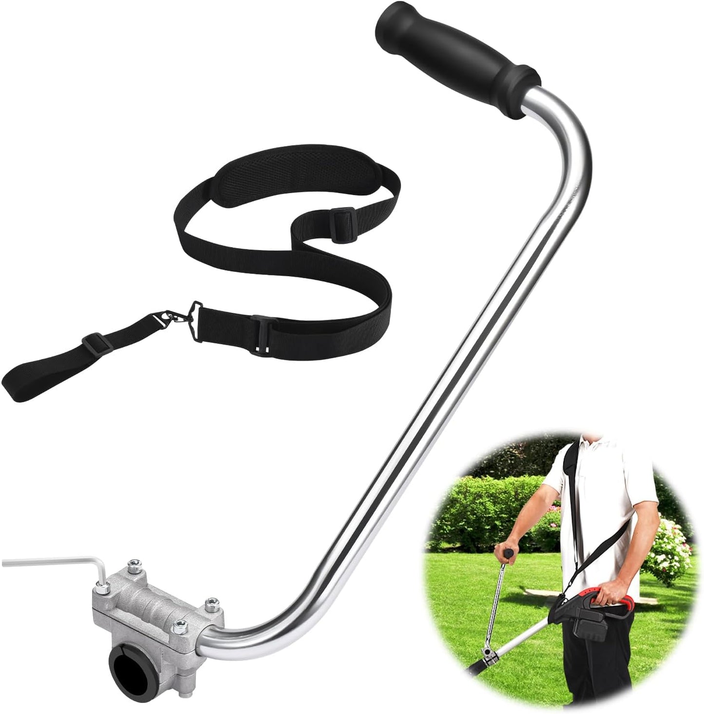 🔥🌿 Best-Seller – Ergonomic String Trimmer Handle Extension for Better Grip & Control 🌿