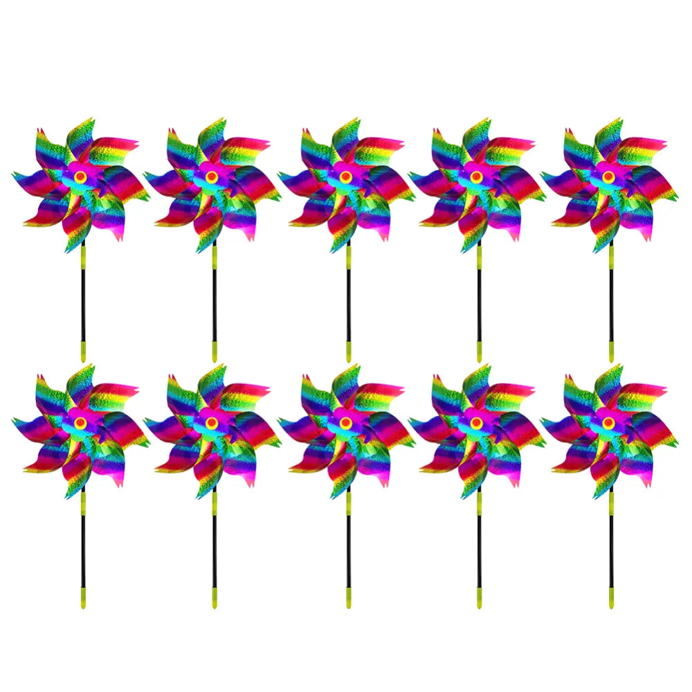 Reflective Bird-Repellent Windmill
