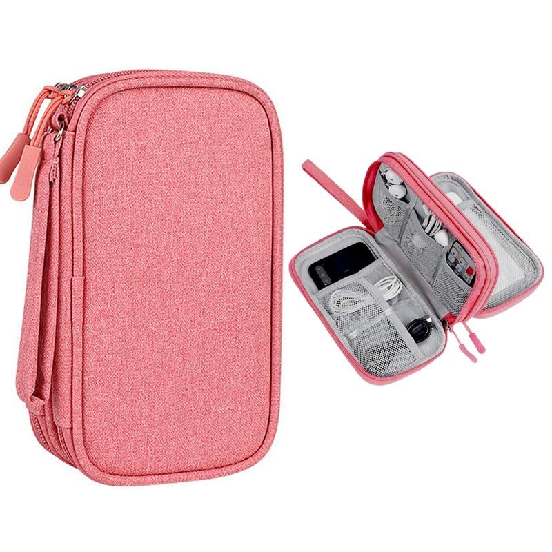 š„Last Day 49% OFF - Travel Cable Organizer Pouch, Double Layers All-in-One Storage Bag for Cord