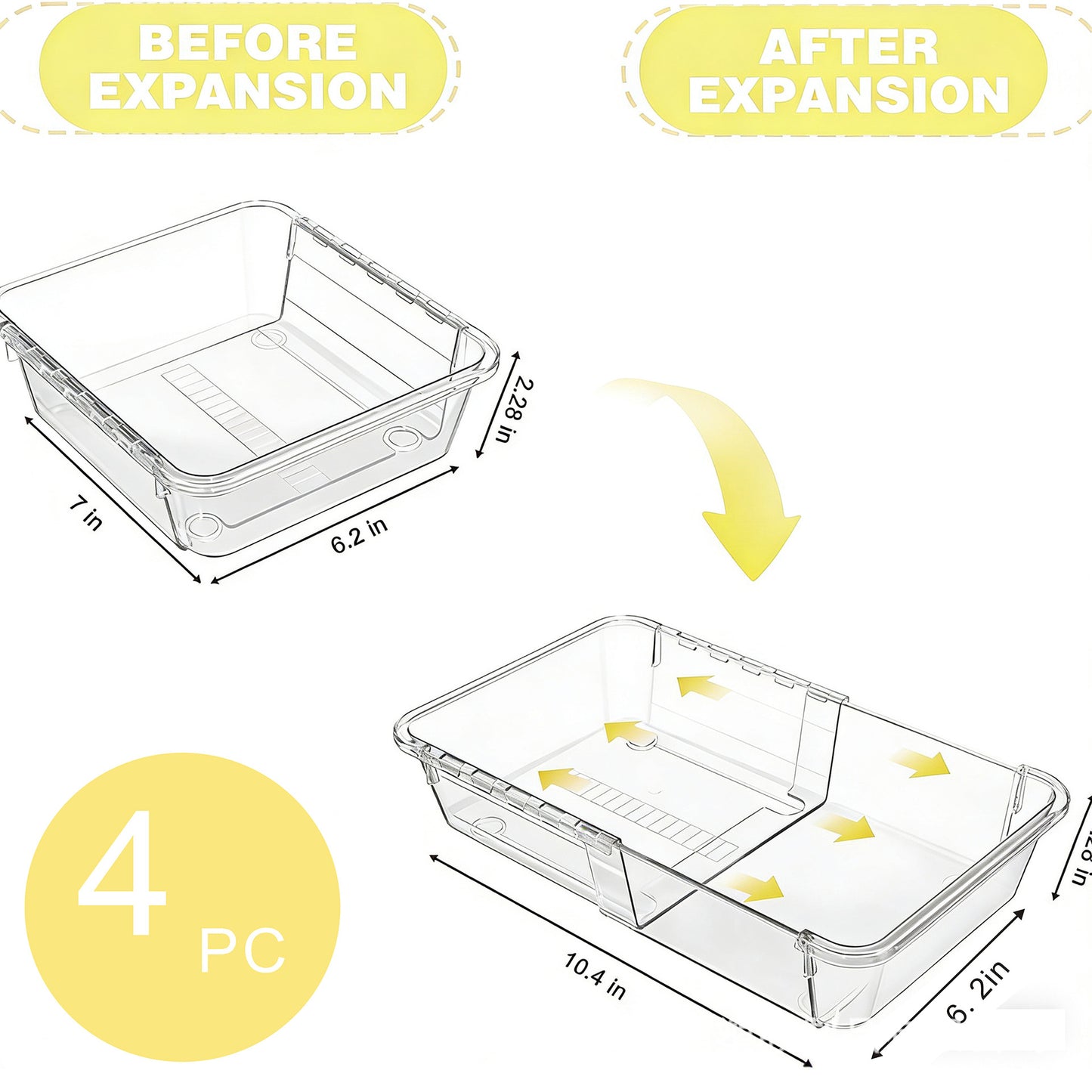 🧩 Expandable Drawer Organizer