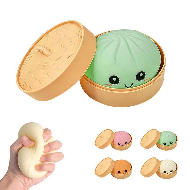 Ultra-rare Rainbow Smile Bun Squishy