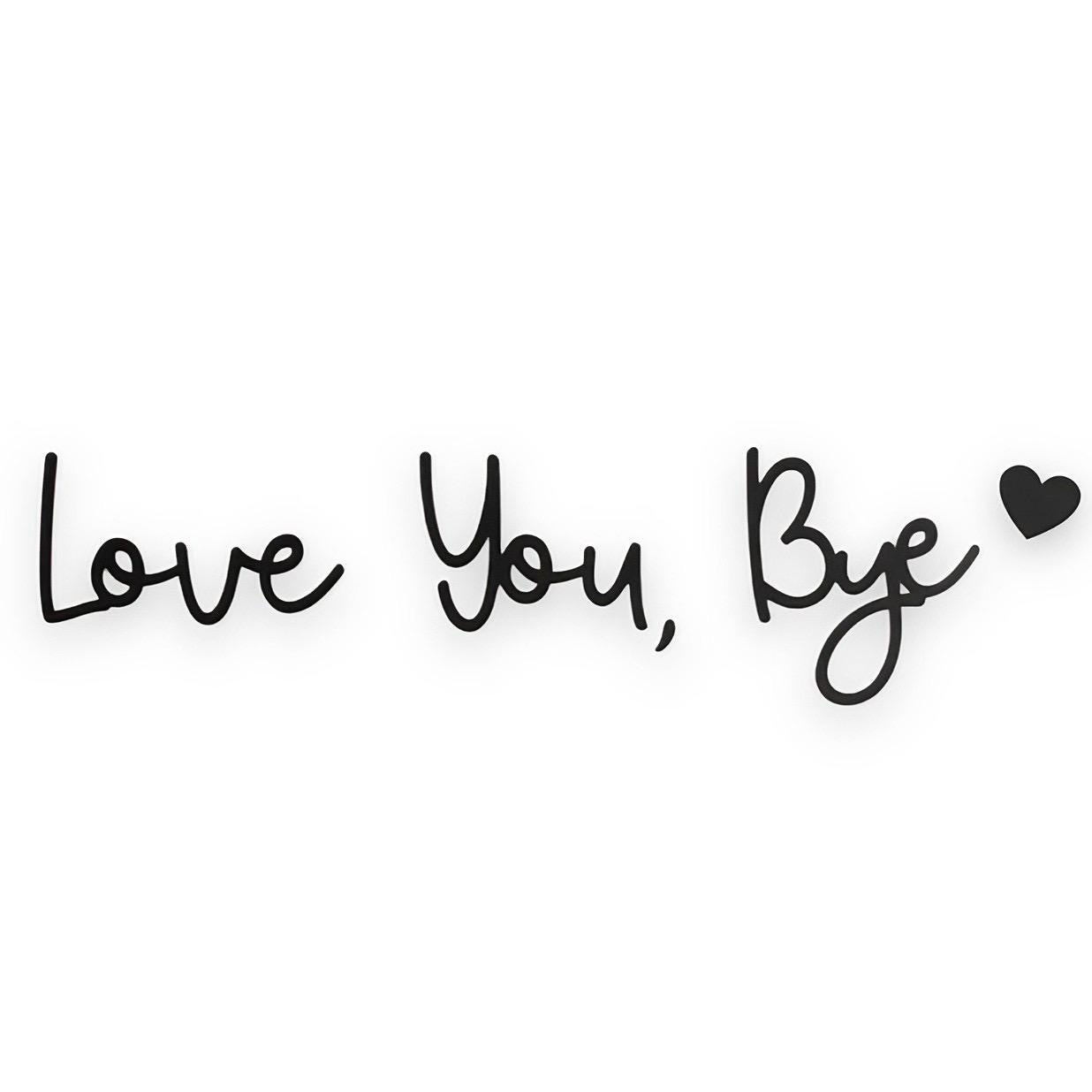 🌲2026 NEW YEAR Special Price🔥Bye Love You Wooden Script Sign Hallway Home Door