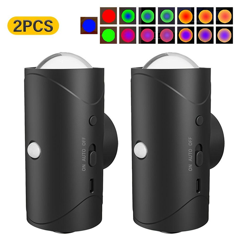 🔥Auto-Sensing Color Changing Night Light