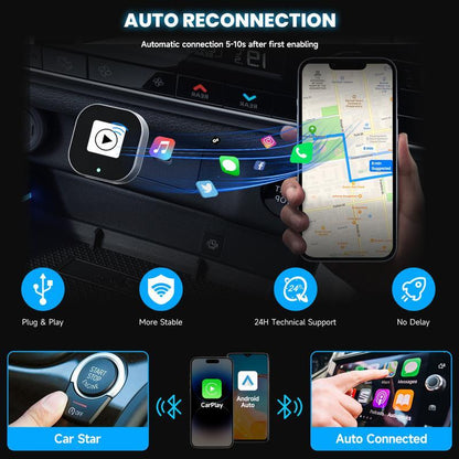 💥 Mini Wireless CarPlay/Android Auto Adapter