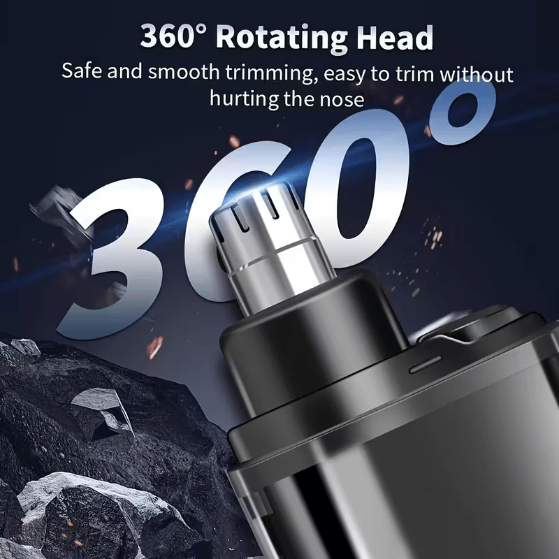 💇‍♂️ Groom with Precision -✨ Ultimate 2-in-1 Nose Hair Trimmer - For Effortless, All-Day Comfort!