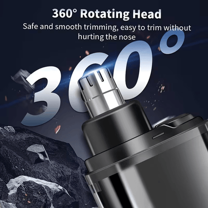 💇‍♂️ Groom with Precision -✨ Ultimate 2-in-1 Nose Hair Trimmer - For Effortless, All-Day Comfort!