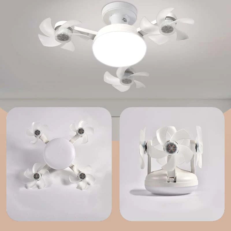 🌀New E27 Socket Ceiling Fan Light – 2‐in‐1 Silent LED Fan with Remote Control