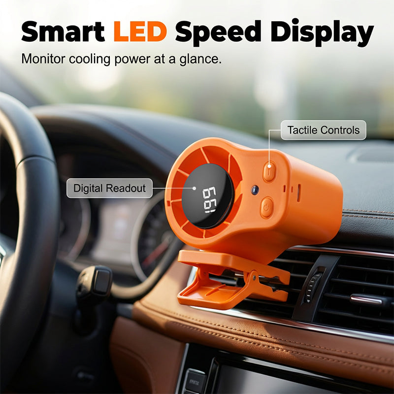 Portable Turbo Fan with LED Display
