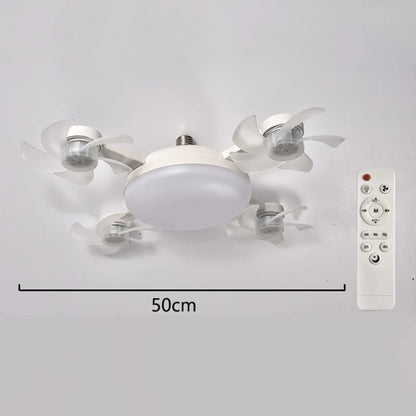🌀New E27 Socket Ceiling Fan Light – 2‐in‐1 Silent LED Fan with Remote Control