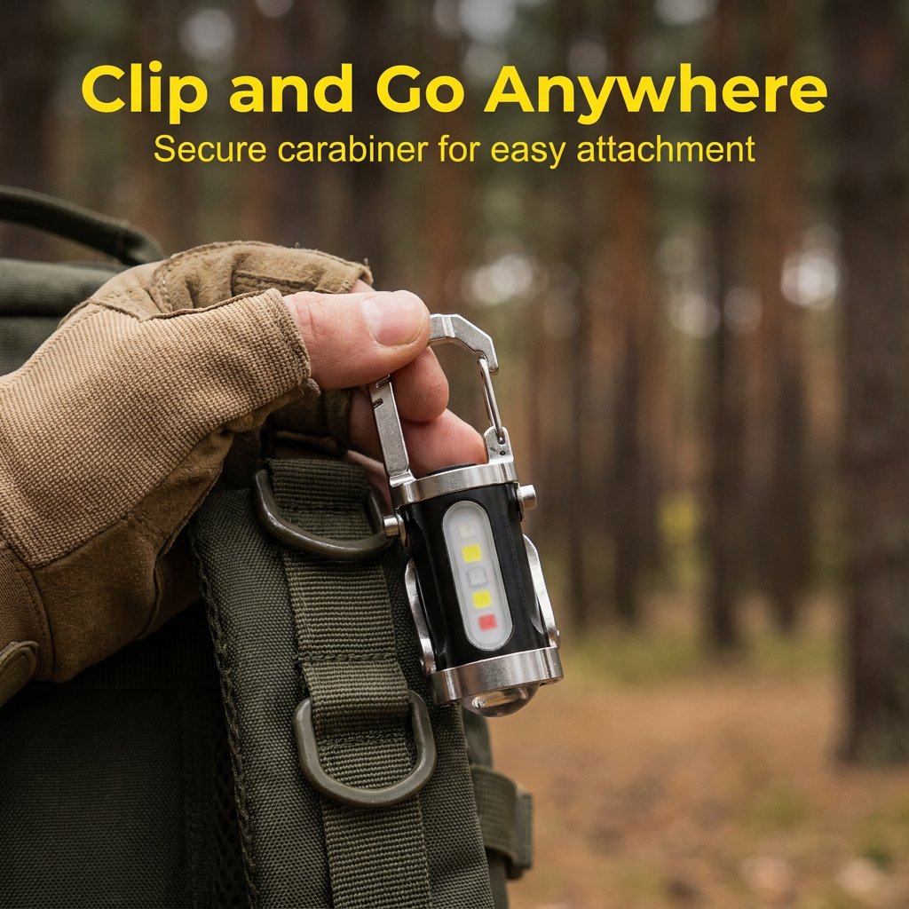 🔥50K+ SOLD!🛡️Portable Rechargeable Bright Keychain Flashlight