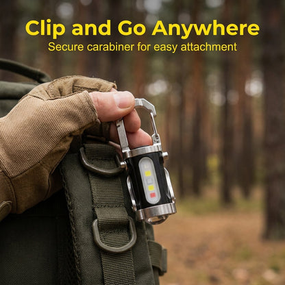 🔥50K+ SOLD!🛡️Portable Rechargeable Bright Keychain Flashlight