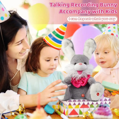 🐰 Easter Talking Bunny – Repeats What You Say & Plays Peek-A-Boo