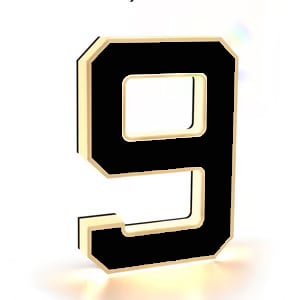 ✨ 9-inch Lighted House Numbers for Outside