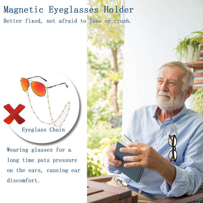 Magnetic Glasses Holder for Clothes
