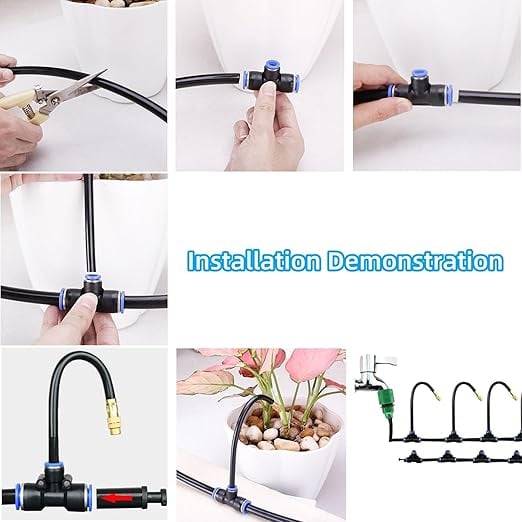 🚿360° Curved Garden Automatic Irrigation System