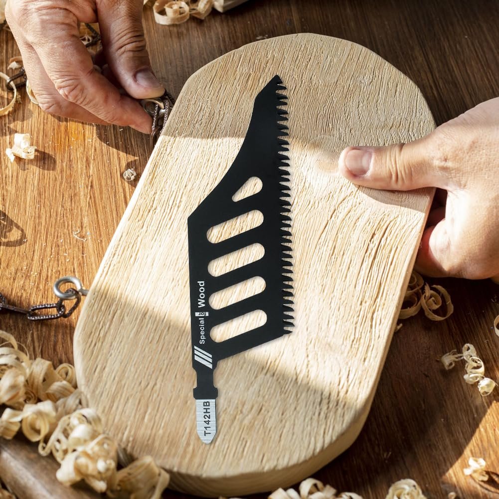 5pcs Flush Cutting Jigsaw Blade for Wood Plastic Metal