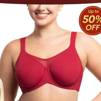 💐Women's Elegant Sheer Full Coverage Plus Size Bra