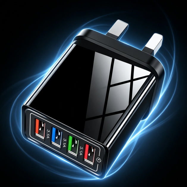 VIP ⚡️Secret to Faster Phone Performance⚡️Four-Port Travel Charger for Extended Phone Battery Life