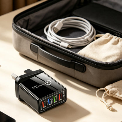 VIP ⚡️Secret to Faster Phone Performance⚡️Four-Port Travel Charger for Extended Phone Battery Life
