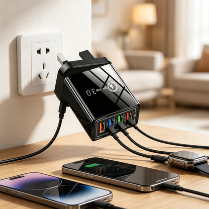 VIP ⚡️Secret to Faster Phone Performance⚡️Four-Port Travel Charger for Extended Phone Battery Life
