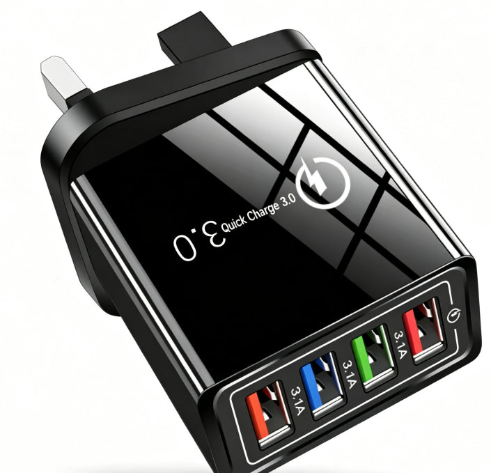 VIP ⚡️Secret to Faster Phone Performance⚡️Four-Port Travel Charger for Extended Phone Battery Life