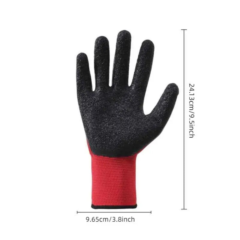 Work Gloves – Anti-Slip, Wear-Resistant & Breathable for Construction, Woodworking & Garden