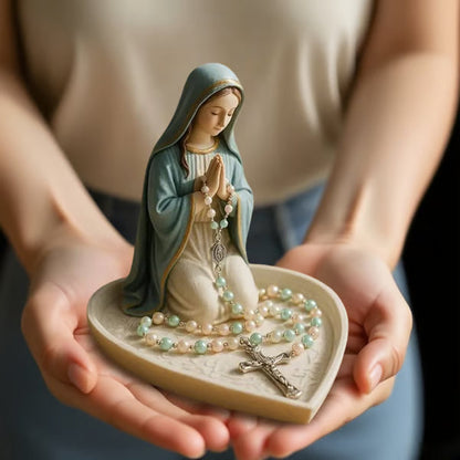 🙏Faith is priceless🙏Handcrafted Virgin Mary Rosary Holder🔥