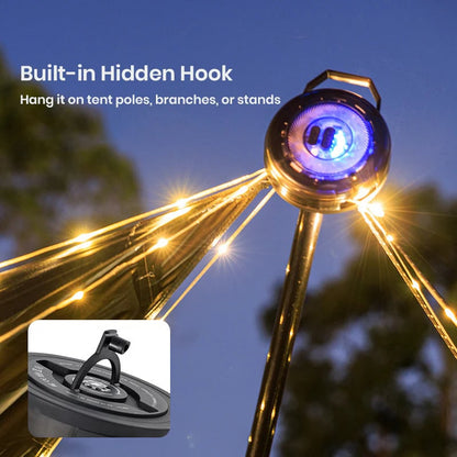 Retractable Camping Light – Lantern & String Lights in One