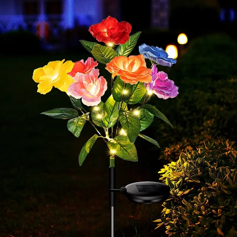 🎁Promotion 49% OFF🔥☀️2026 NEW Solar Simulated Garden Lights,upgraded solar panels, dustproof and waterproof