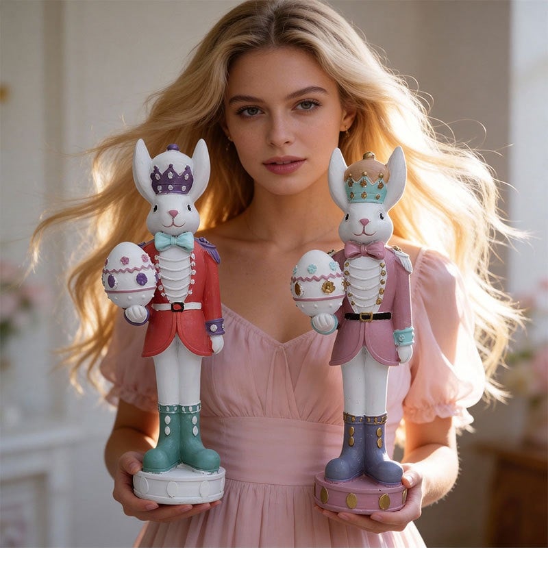 🐰 Easter Bunny Nutcracker – A Charming Touch of Spring