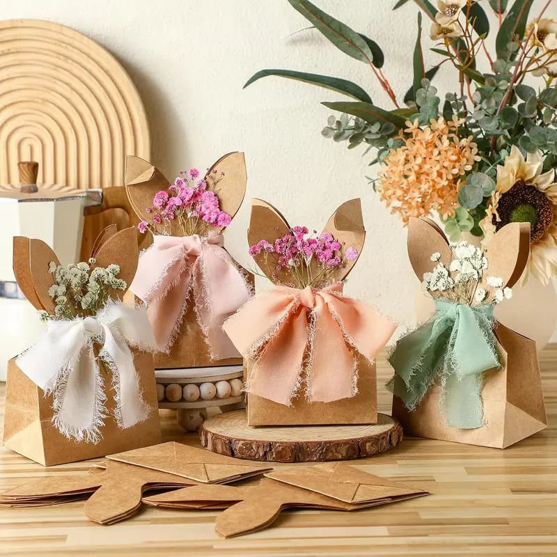 🔥🐇 Boho Bunny Easter Goodie Bags Set(✨24 Pcs)