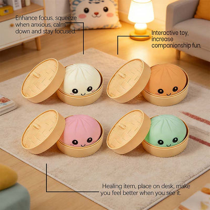 Ultra-rare Rainbow Smile Bun Squishy