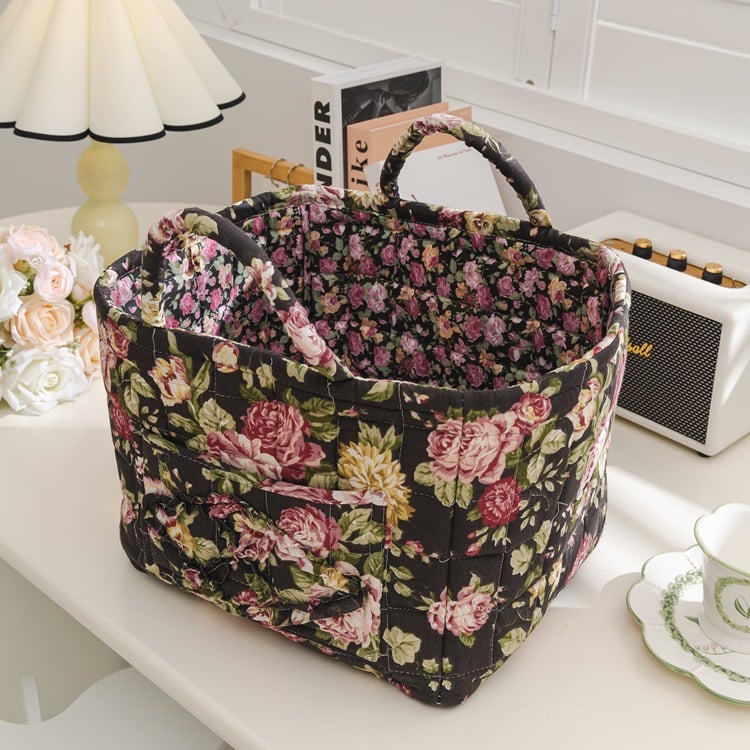 Storage Basket,Floral print storage baskets and organizers, available in a variety of styles, make a perfect gift for your loved ones.