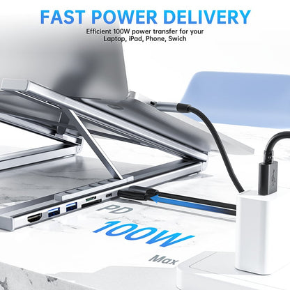 🏠💻 8-in-1 USB-C Laptop Stand