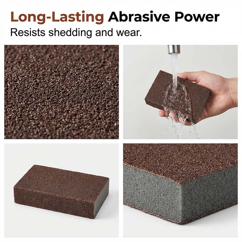 🧽 Emery Sponge Scrubber – Heavy-Duty Cleaning Made Effortless! 💪✨ Tough on grease and rust, gentle on your hands – the last scrubber you’ll ever need. 🔥🛠️