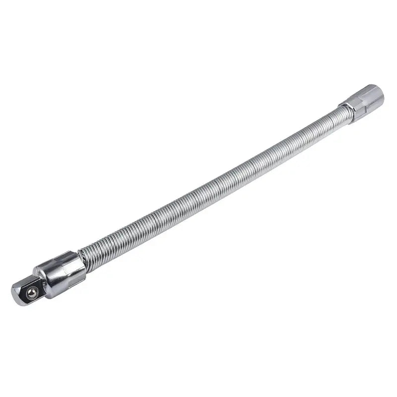 Flexible Socket Extension Bar Set – Bendable Ratchet Wrench Extensions for Tight Spaces, CR-V Steel Automotive Repair Tool Kit