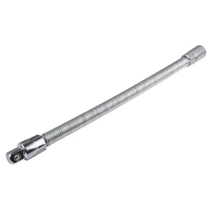 Flexible Socket Extension Bar Set – Bendable Ratchet Wrench Extensions for Tight Spaces, CR-V Steel Automotive Repair Tool Kit