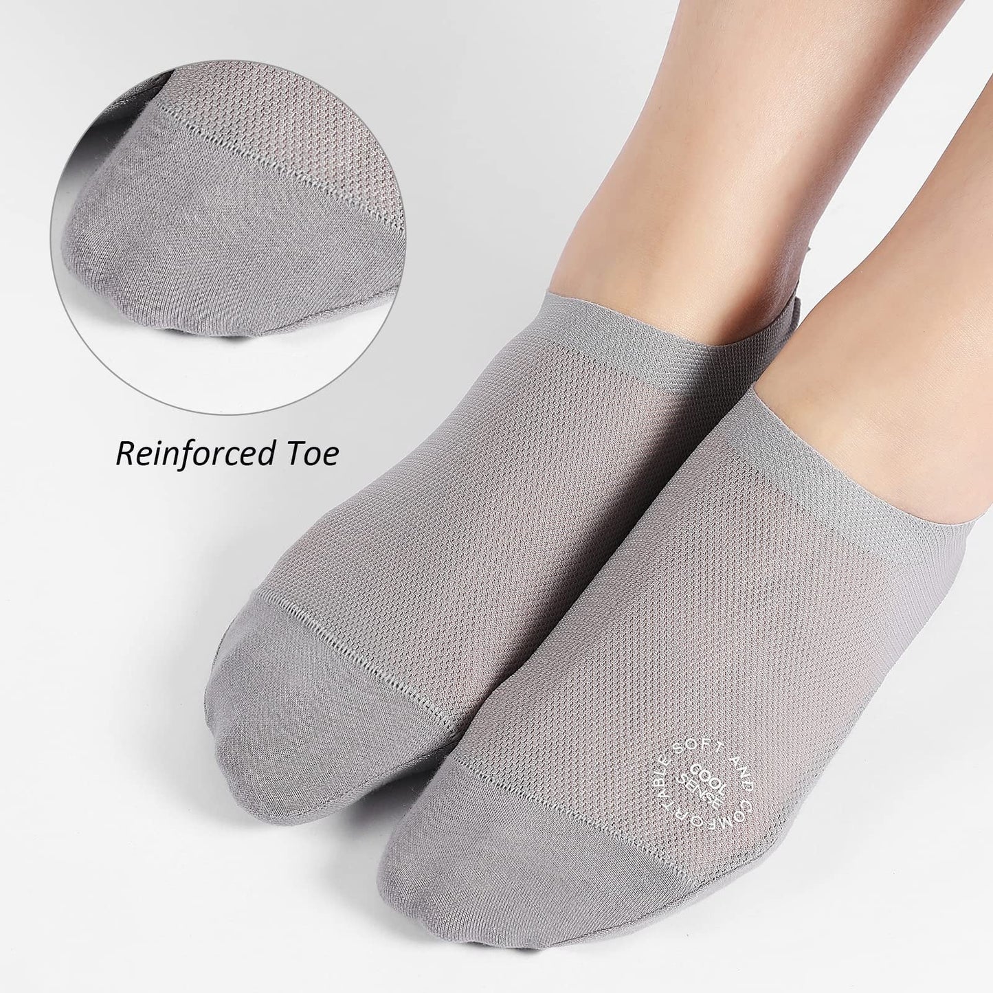 🔥 3-Pair Invisible Grip Socks Pack 🧦 – Breathable Low-Cut Anti-Slip Sweat-Absorbing Design