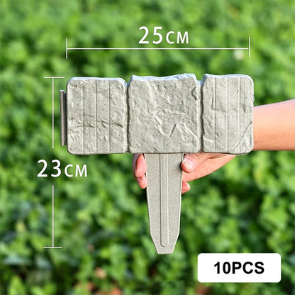 🪻High-quality, durable simulated stone garden fence🪻