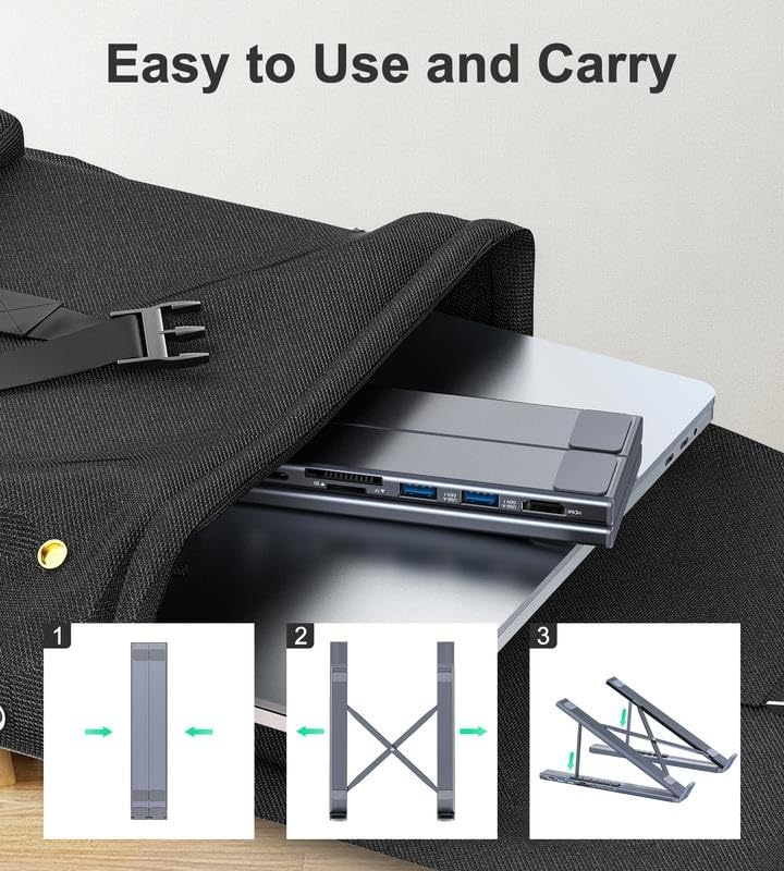 🏠💻 8-in-1 USB-C Laptop Stand
