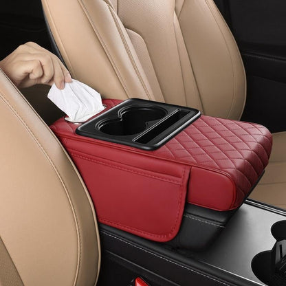 🎉Multifunctional PU Leather Car Armrest Box Mat