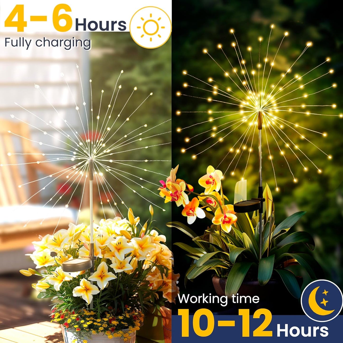 Fairy Firework LED Solar Lights for Garden Decoration